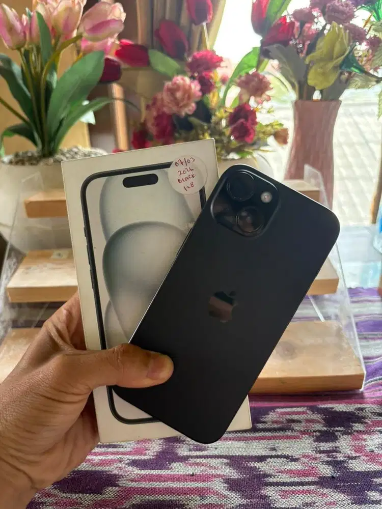 Iphone 15 Black Ibox garansi super panjang