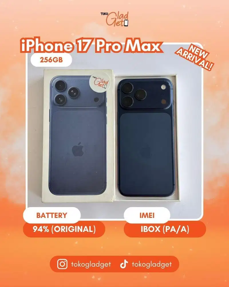 iPhone 17 Promax 256 Gb ex IBOX