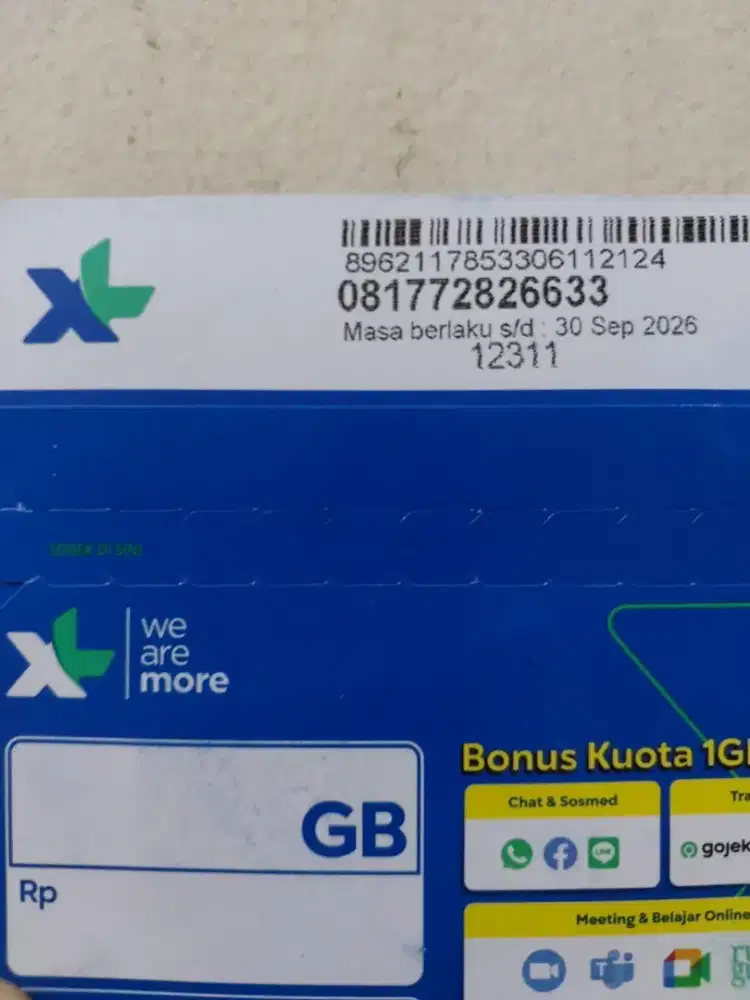 Nomor cantik murah kartu perdana XL