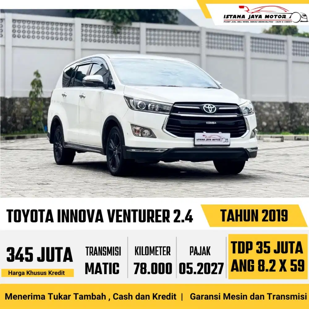TOYOTA INNOVA 2.4 VENTURER  2019