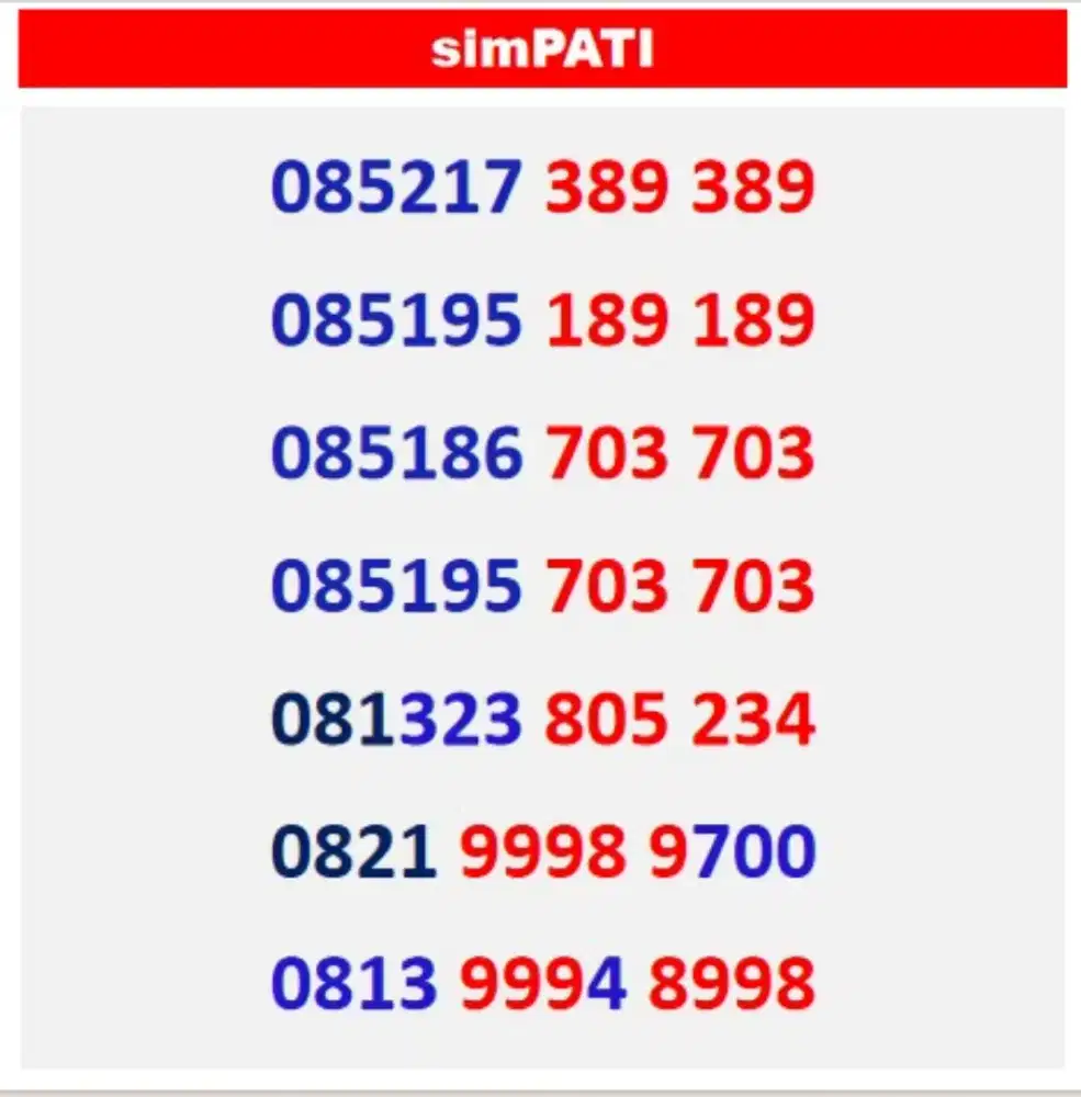 nomor cantik telkomsel