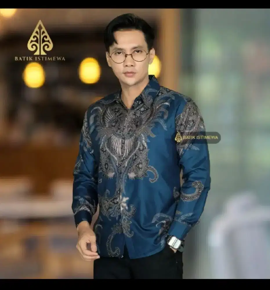 Jual Kemeja Batik Pria Slim Fit Premium Bagian Dalam Lapis Furing