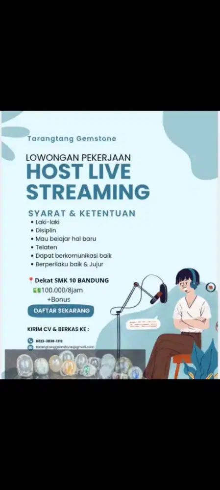 Lowongan kerja host live