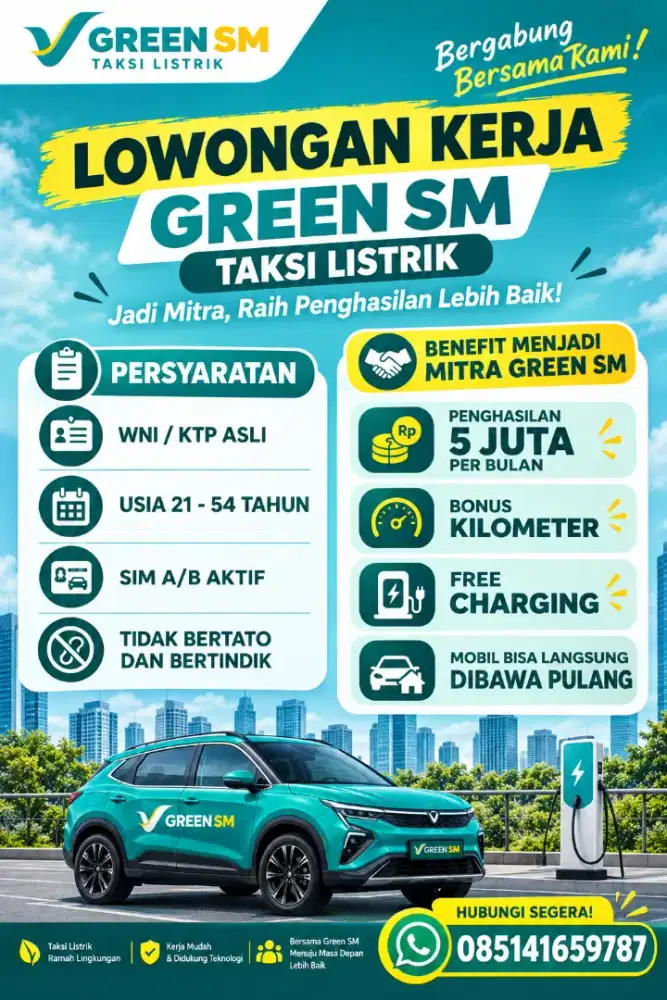 LOKER DRIVER GREEN SM TAXI