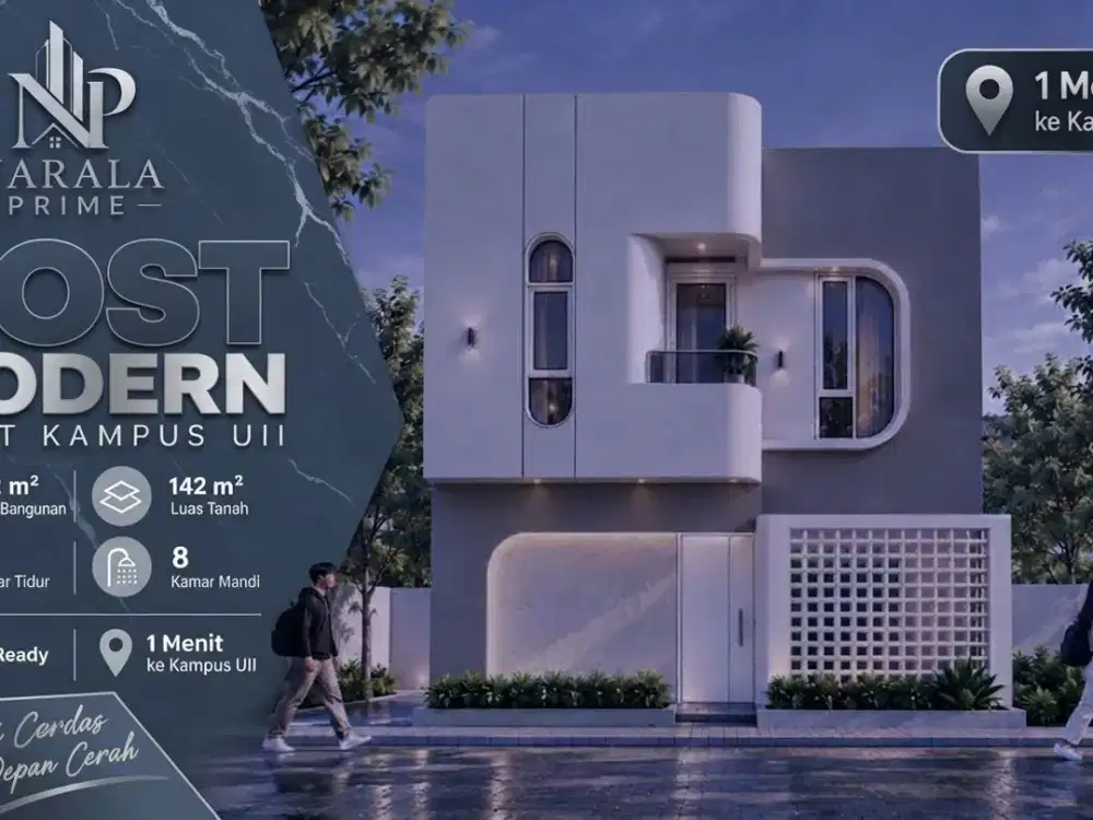 Jual Kost Modern 2 Lantai SHM Jl Kaliurang Lokasi Premium Dekat Kampus UII Yogyakarta