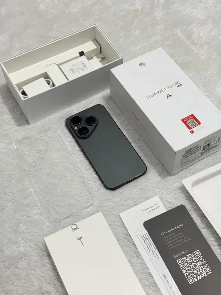 Huawei Pura 80 12/256GB Resmi Like New Garansi ON - Frosted Black