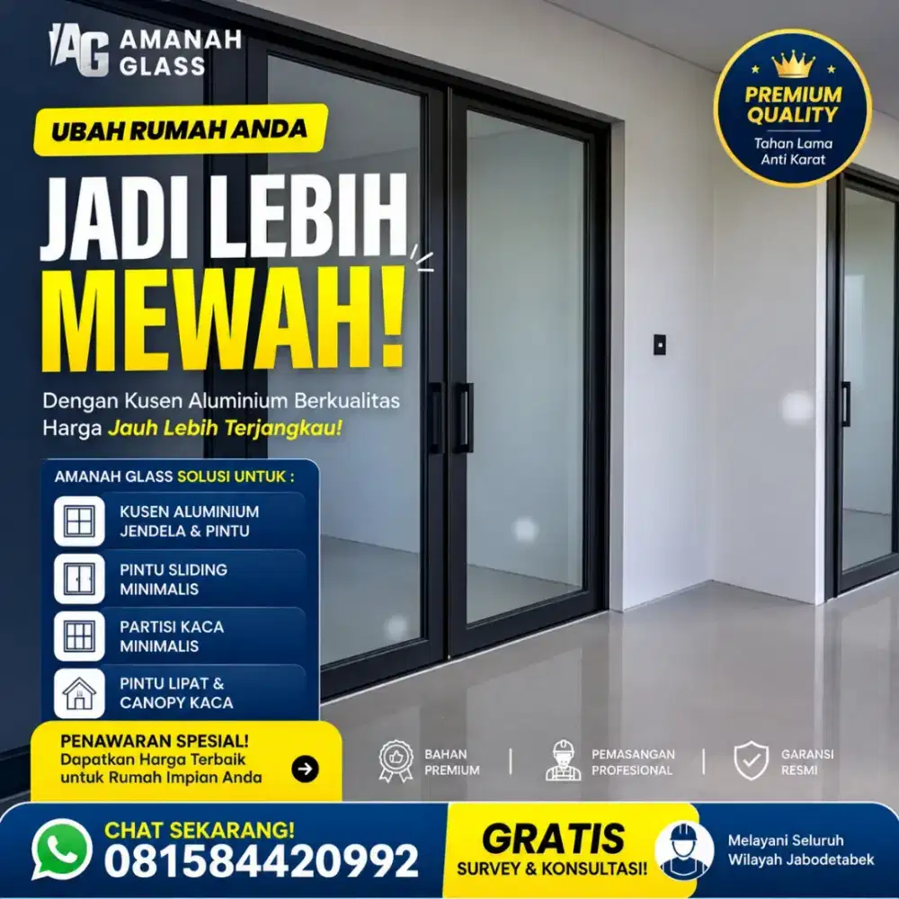 Jasa pasang kusen aluminium