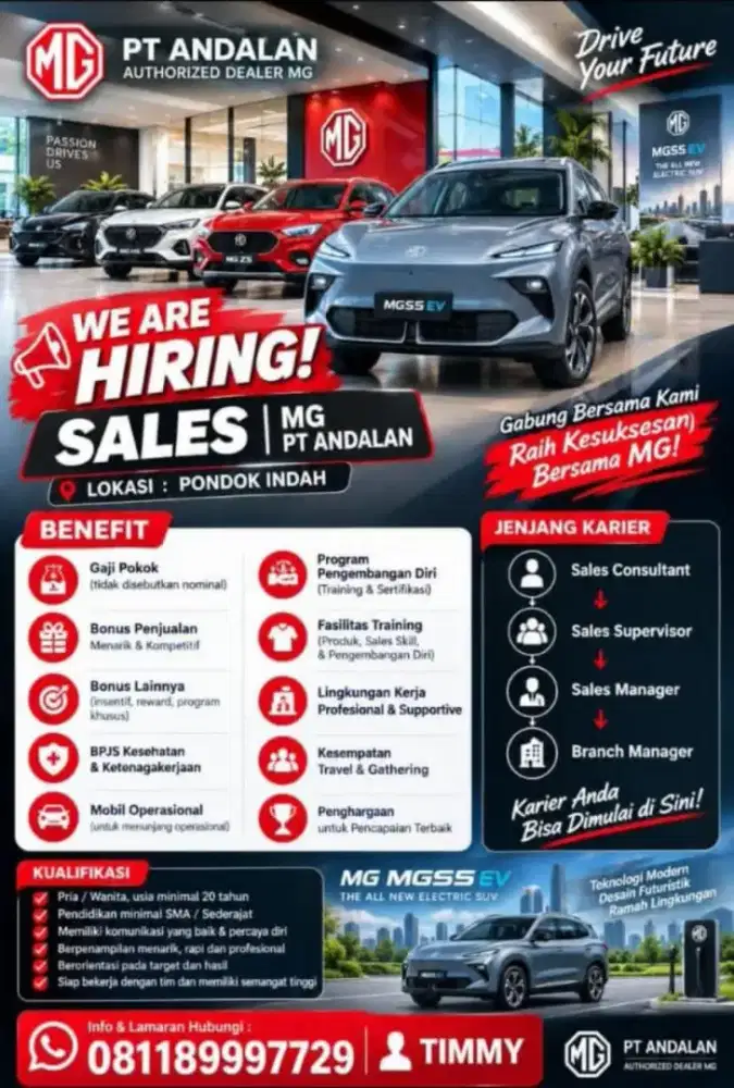 LOWONGAN SALESMAN DAN SALESGIRL MOBIL