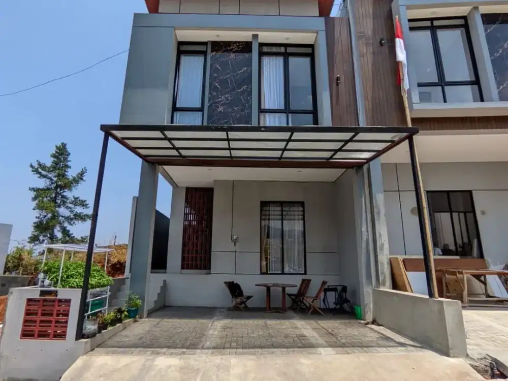 DIJUAL RUMAH TROPIS MODERN CLUSTER VILLA TROPIS DAGO CIKUTRA BANDUNG BIAYA ALL IN