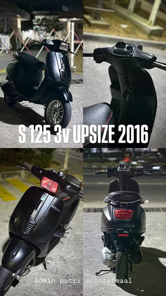 PIAGGIO VESPA S 125 3v 2016 HITAM