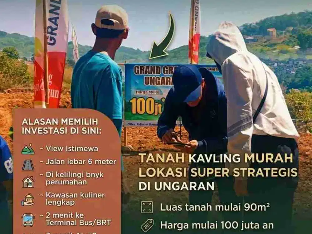 Tanah di Ungaran  Barat