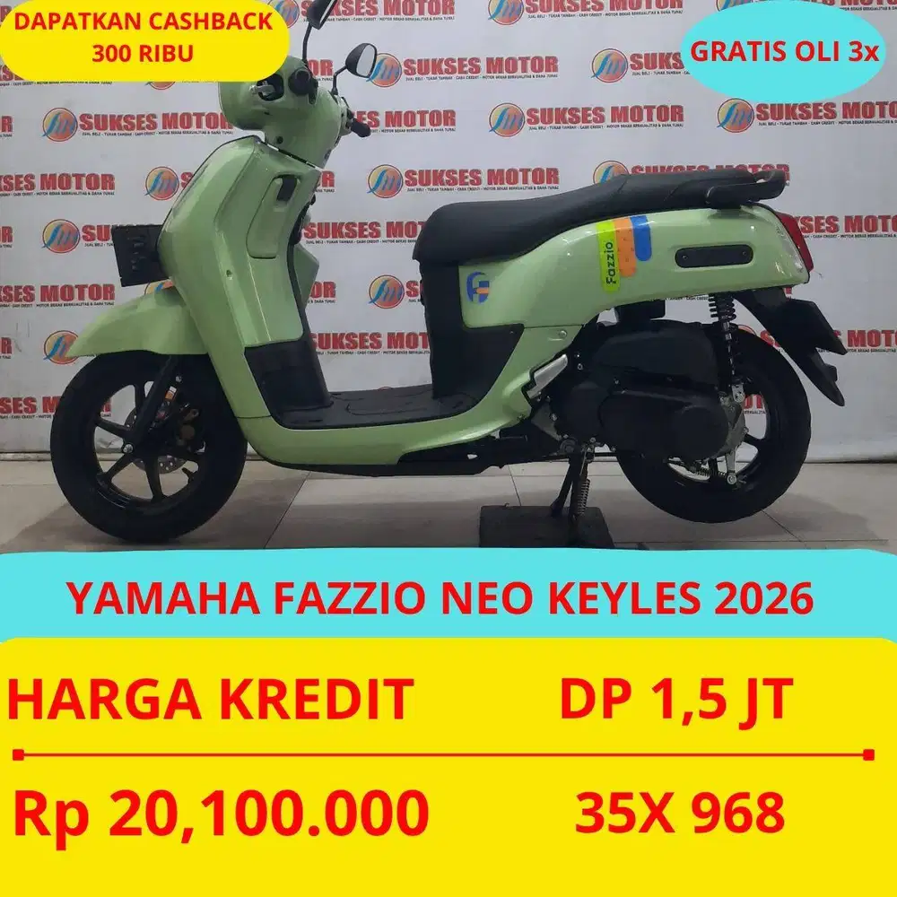 YAMAHA FAZZIO NEO KEYLES 2026 DP MURAH 1,5 JUTA GUSYS