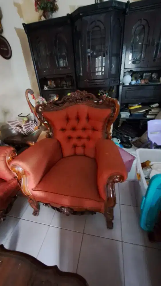 kursi jati ukir
