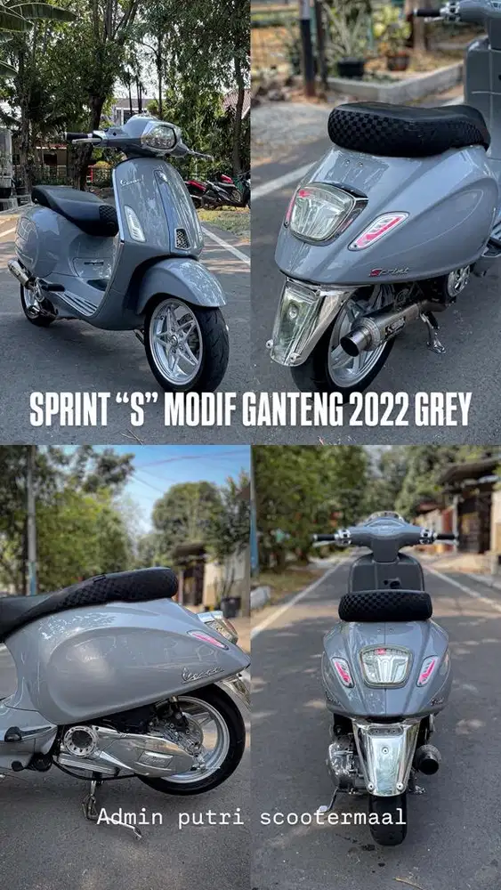 PIAGGIO VESPA SPRINT S MODIF 2022 GREY AVIO