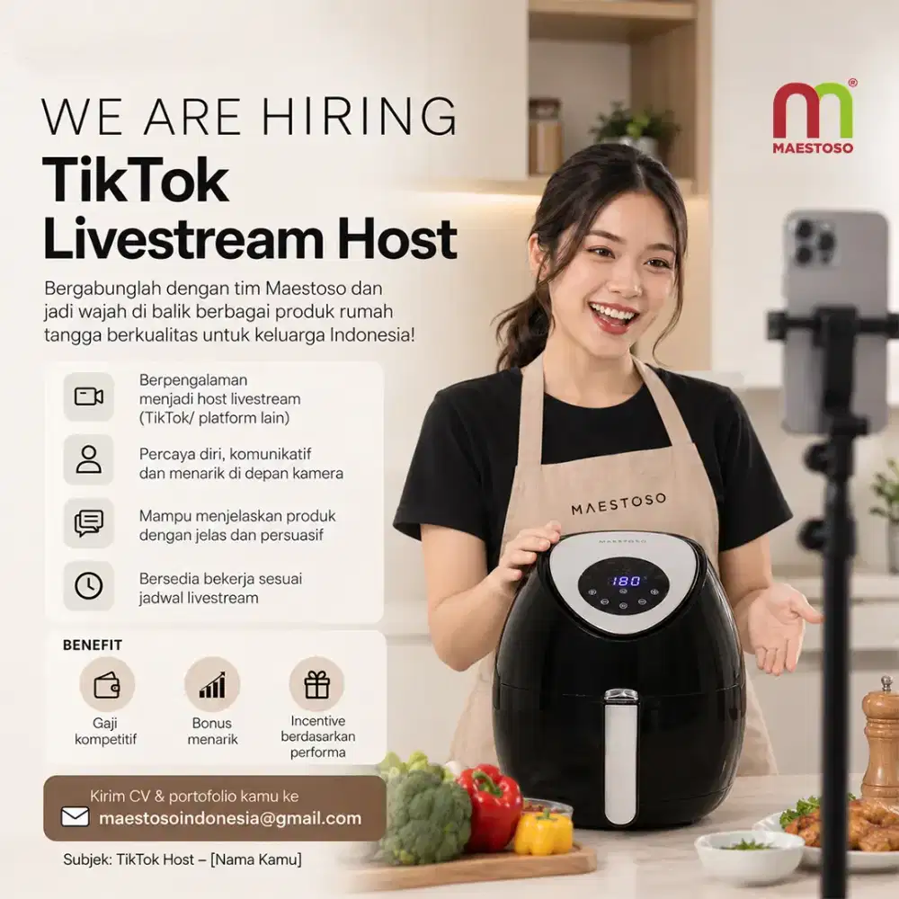 Dicari yang berpengalaman libe tiktok