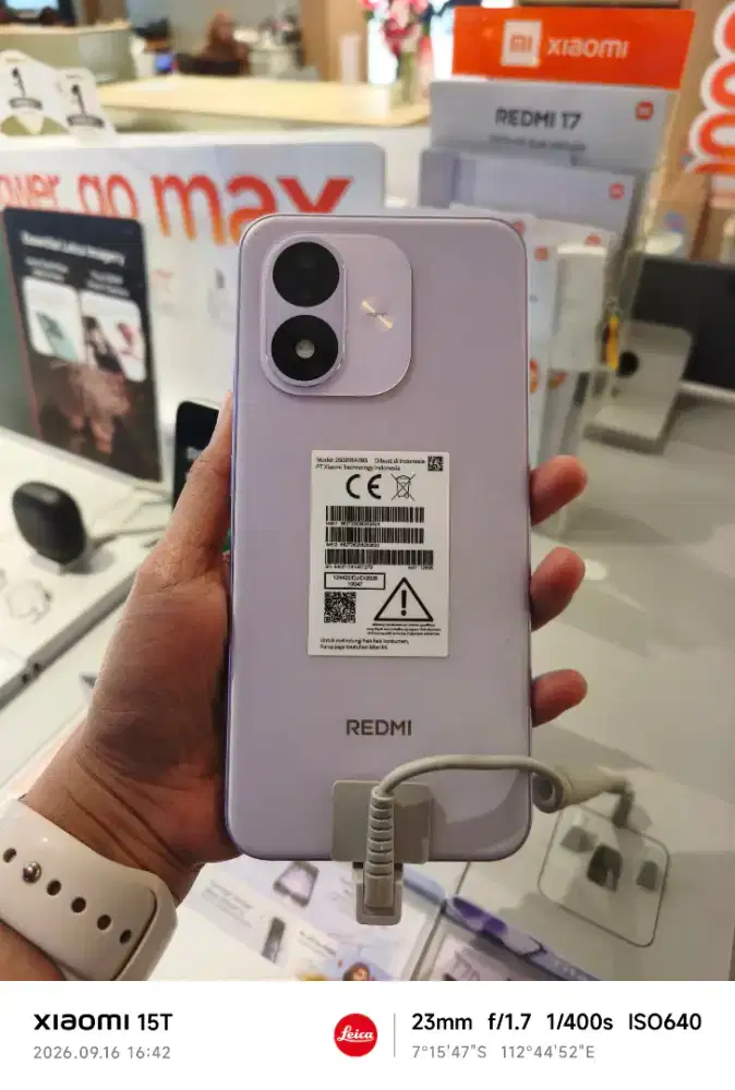Redmi note 17 4G 6+6/256 new garansi resmi