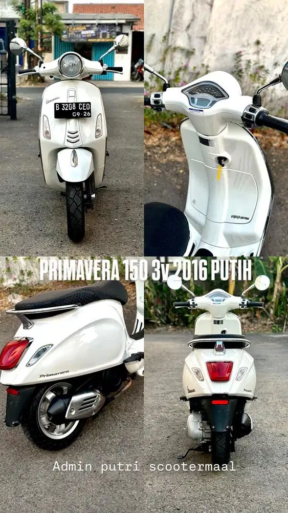 PIAGGIO VESPA PRIMAVERA 3v 2016 PUTIH