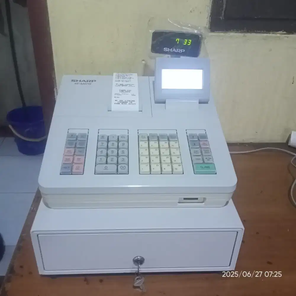 mesin kasir sharp 207
