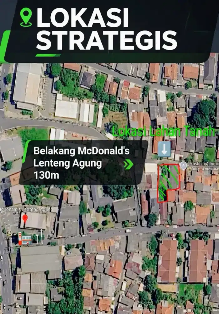 Jual kontrakan 5 pintu dan tanah