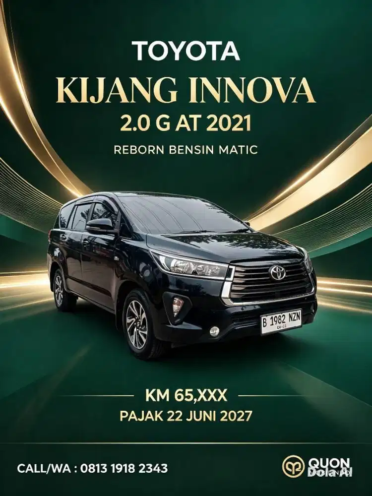 KIJANG INNOVA REBORN 2.0 G AT MATIC 2021