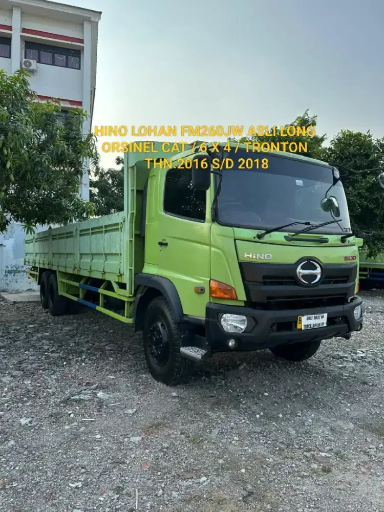 HINO LOHAN FM260JW ASLI LONG BAK TRIWAY BARU 6X4 TRONTON SIAP JALAN
