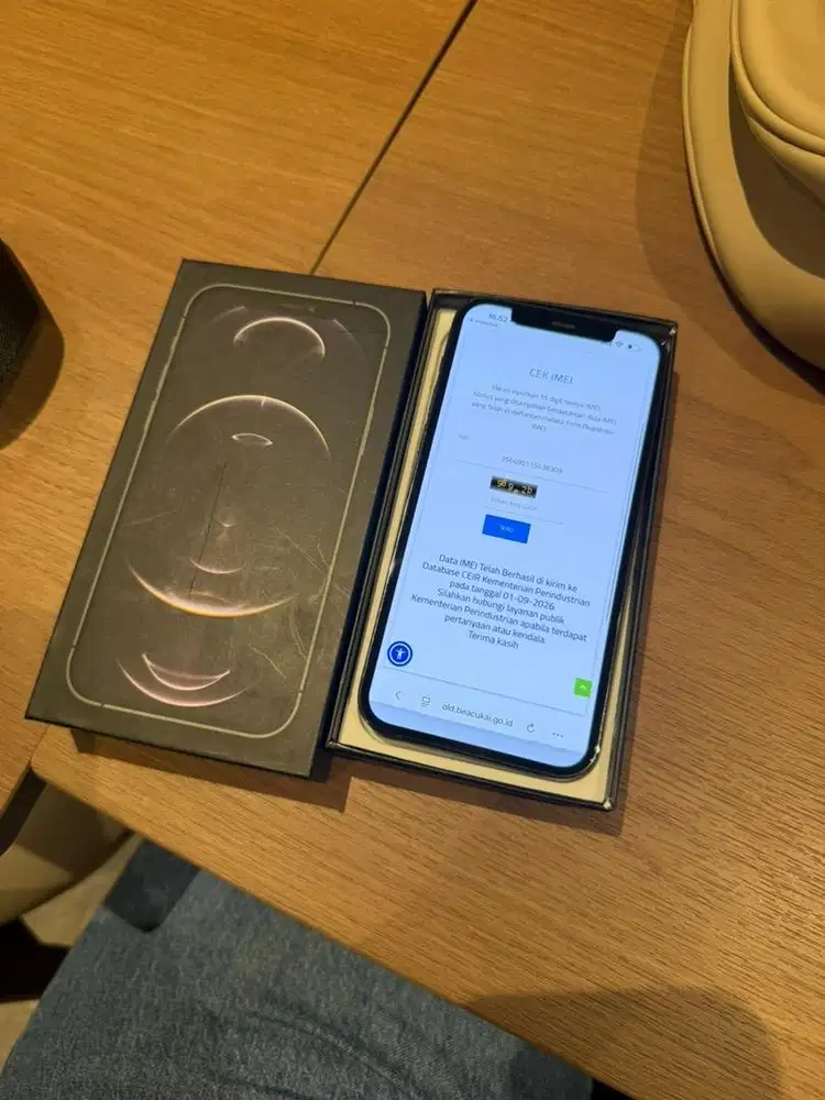 Iphone 12 pro 128 beacukai ibox