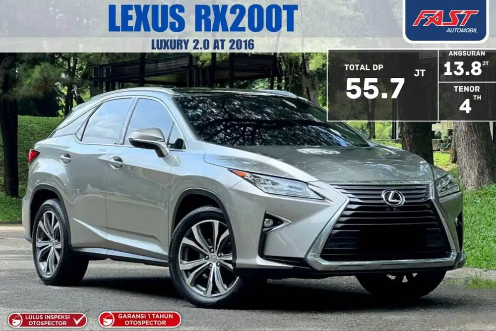 LEXUS RX200 T 2016 LUXURY 2.0 AT LOW KM.63RB & PAJAK PANJANG