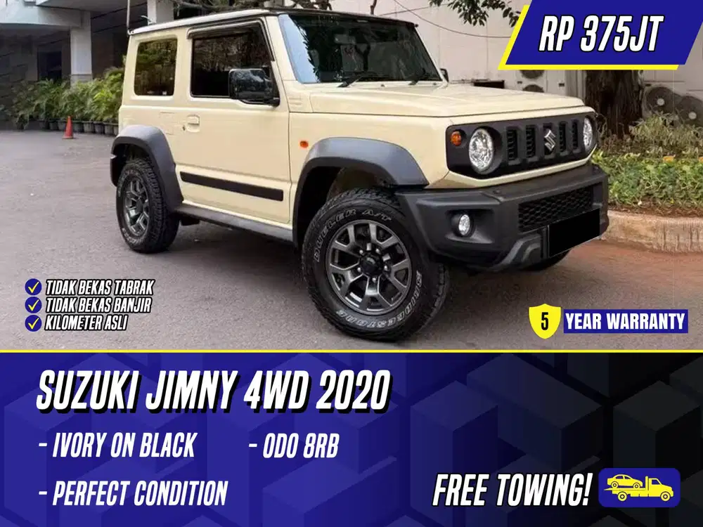 Suzuki Jimny 4WD 2020 3 Door Ivory on Black White Putih 3Door Jinmy