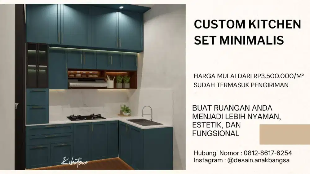 Kitchen Set Minimalist Finishing HPL