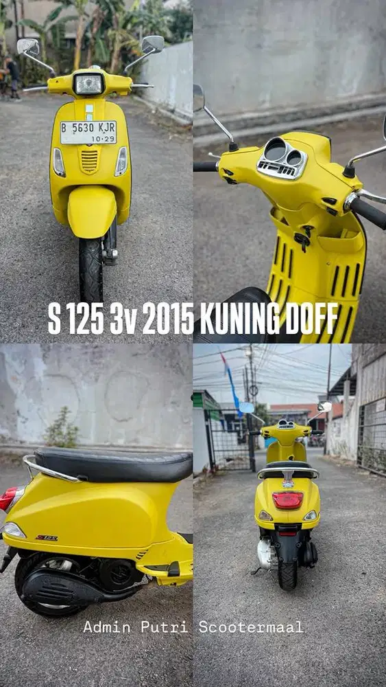 PIAGGIO VESPA S 125 3v 2015 KUNING DOFF