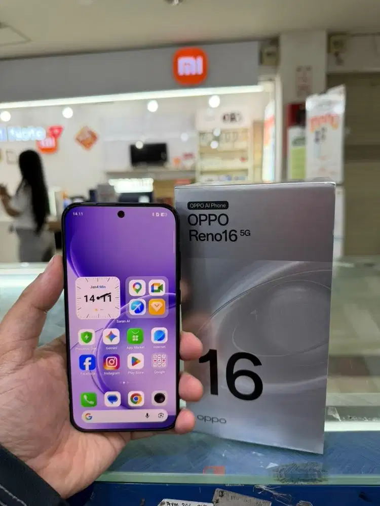 Oppo Reno 16 5G 8/256 baru 1 bulan pakai