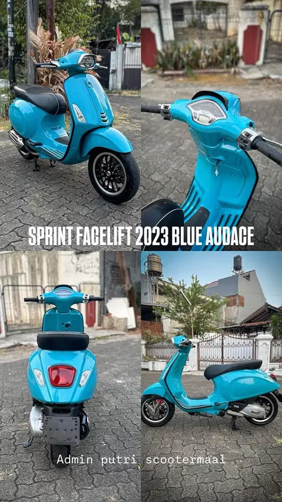 PIAGGIO VESPA SPRINT FACELIFT 2023 Blue Audace