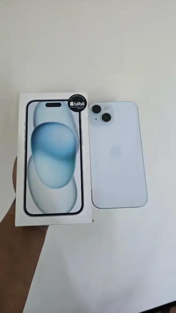 Iphone 15 basic 128 Blue Ibox, mulus istimewa