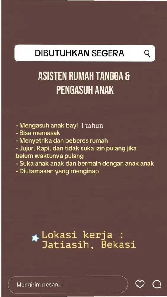 LOWONGAN ART PRIBADI