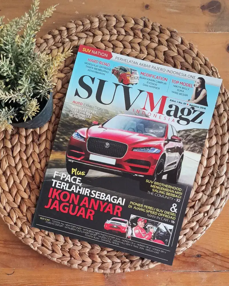 Majalah SUV Magz Indonesia Original Edisi No 1 Agustus 2016 - NOS