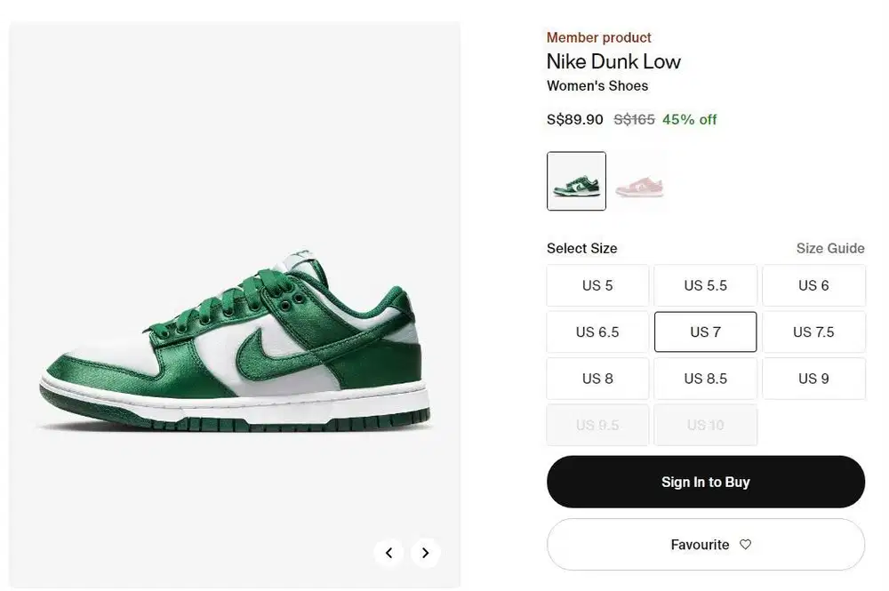 Sepatu Nike Dunk Low