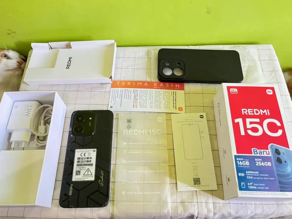 Redmi 15c 8/256 99% MULUS NO MINUS BH 100% GARANSI ON PANJANG