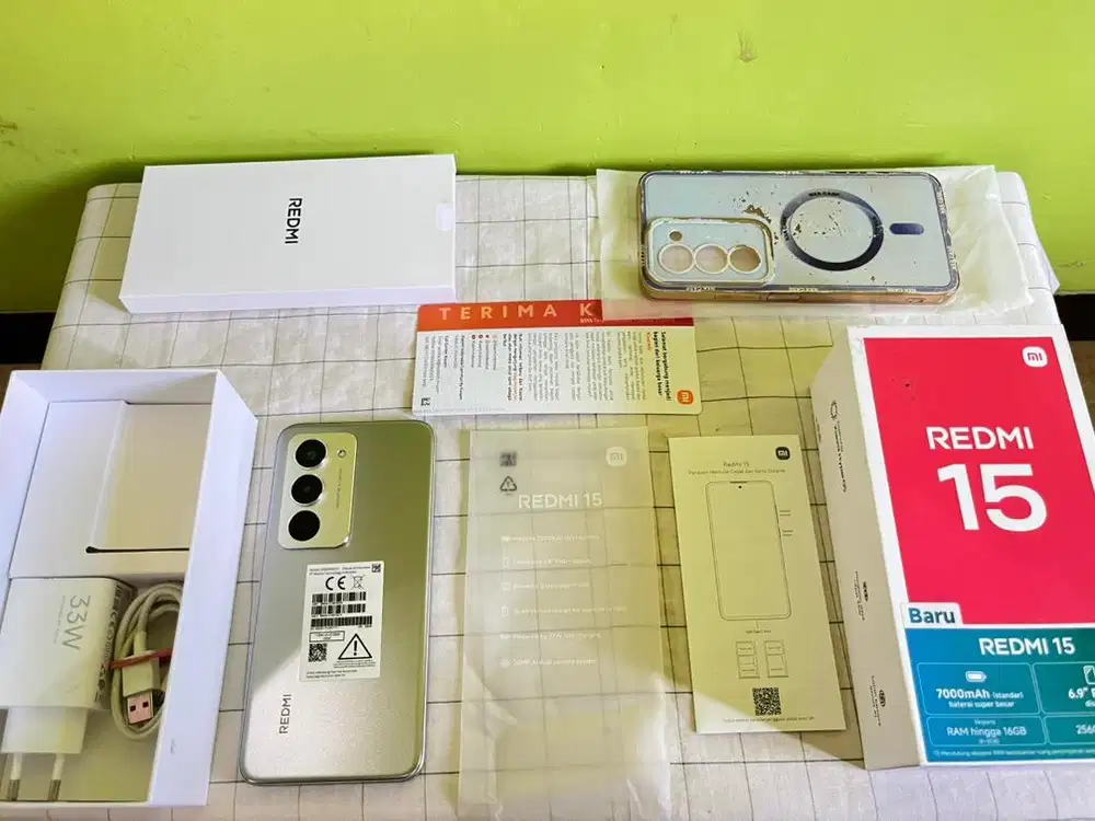 REDMI 15 8/256 97% MULUS BH 98% FULLSET ORIGINAL GARANSI ON 2027