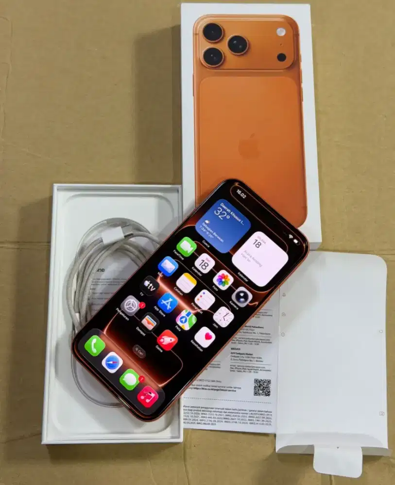 Iphone 17 Pro Max 256GB iBox Fullset Ori Mulus
