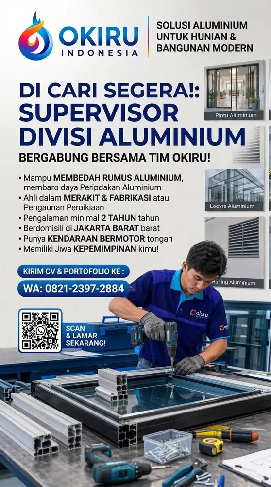 DICARI SEGERA !! SPV ALUMINIUM // TUKANG ALUMINIUM //