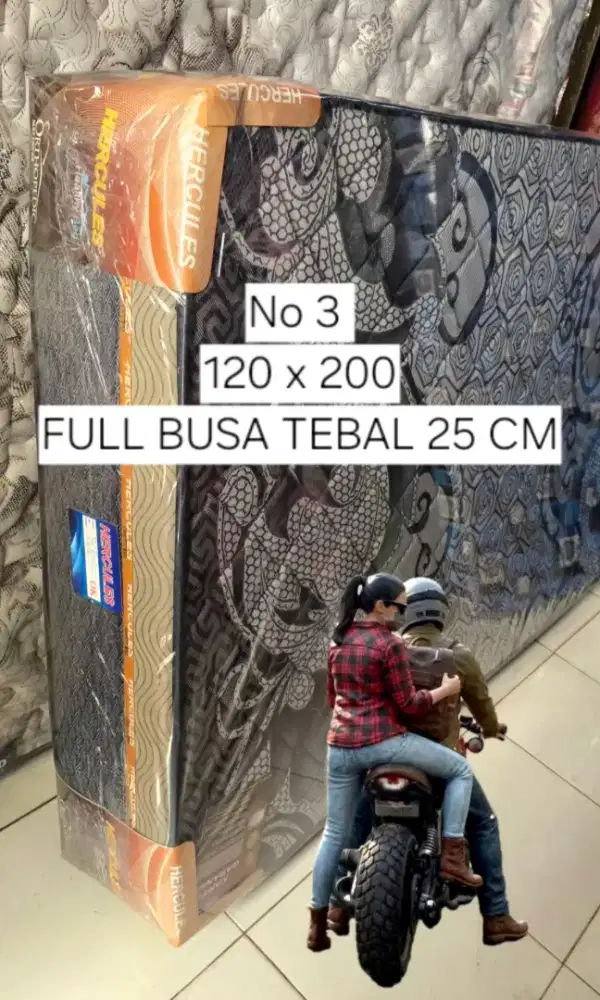 Matras Dreambed Full Busa Tebal 25 cm HERCULES MAX