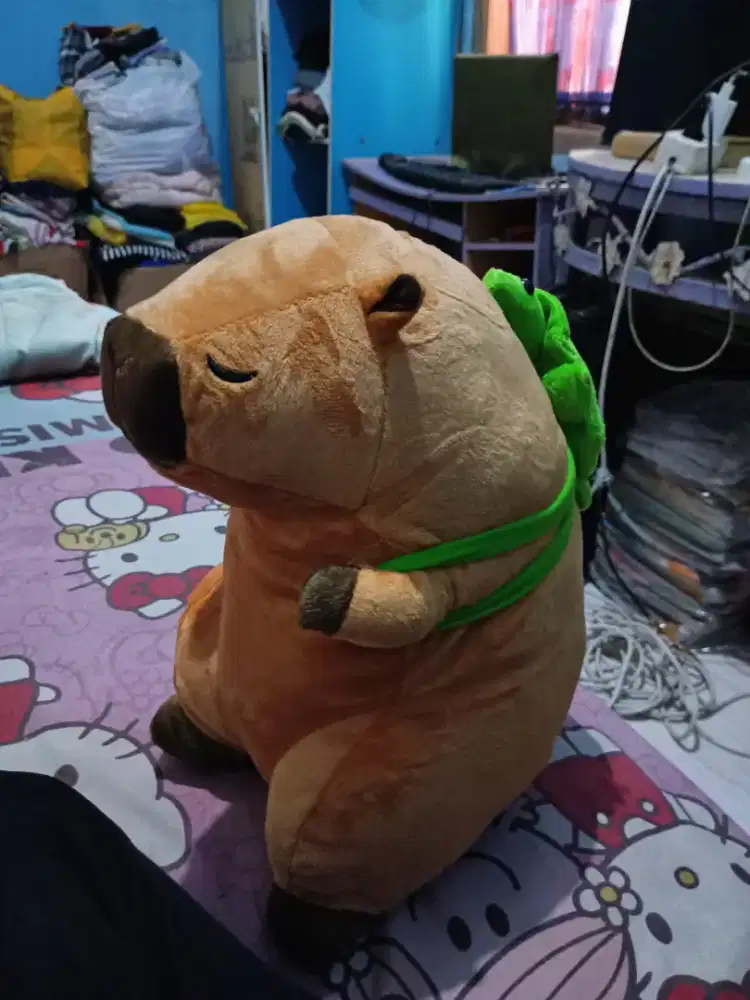 Boneka capybara imut lucu