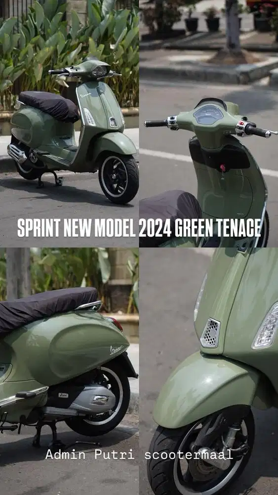 PIAGGIO VESPA SPRINT NEW MODEL 2024 HIJAU