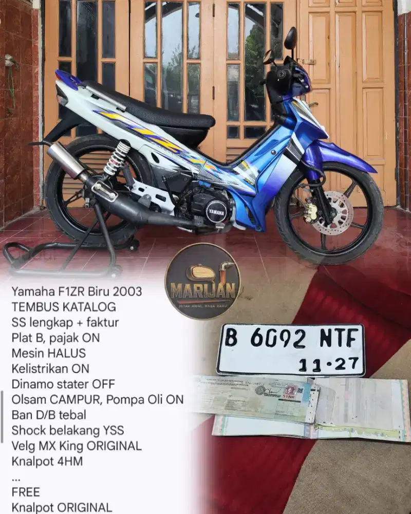 F1ZR 2003 BIRU TERMURAH