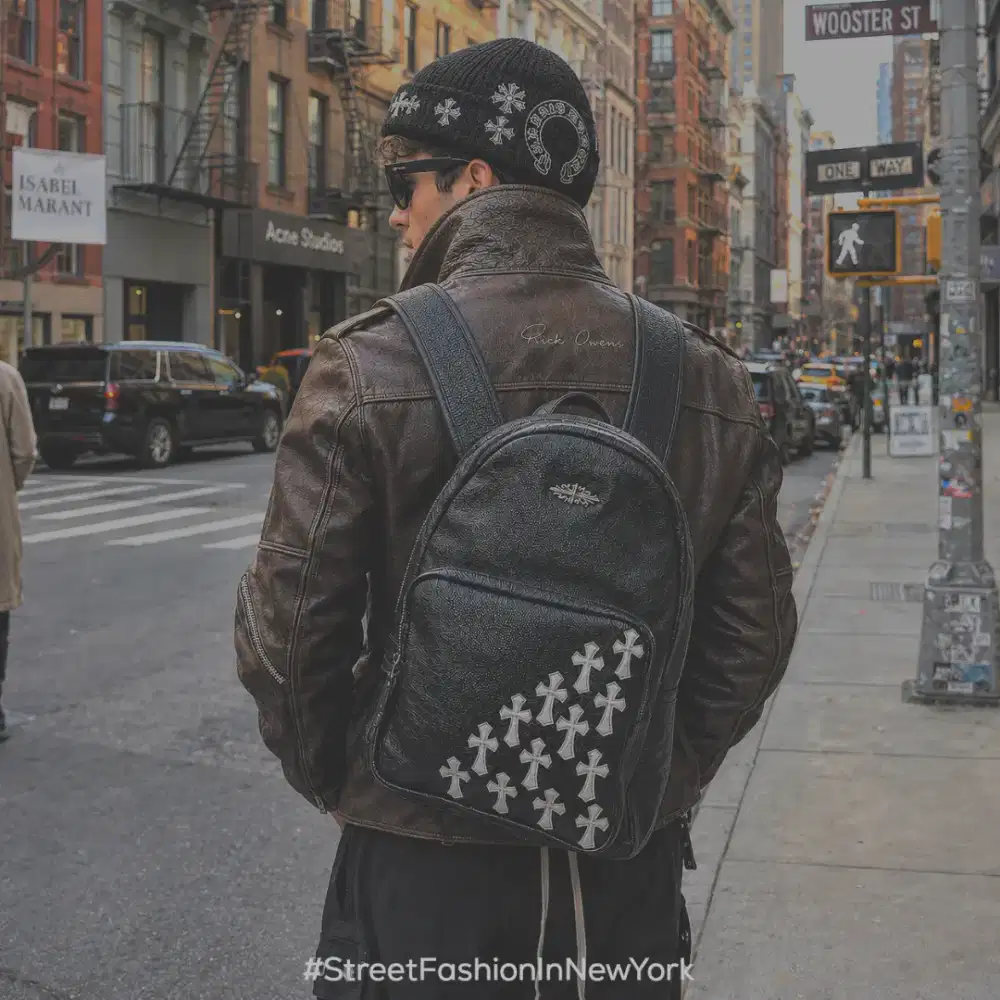 RANSEL LAPTOP CHROME HEARTS 13 ROSARIO LEATHER