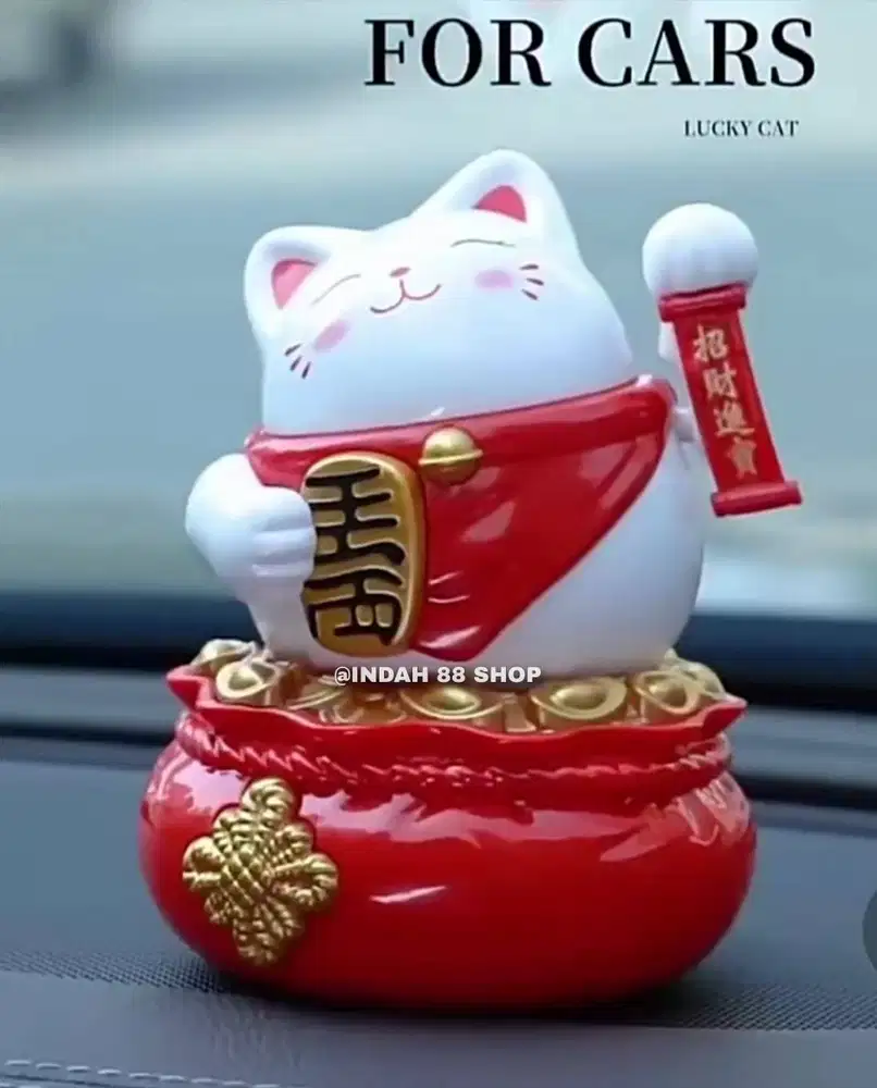 Kucing Hoki / Lucky Cat Baterai/Solar