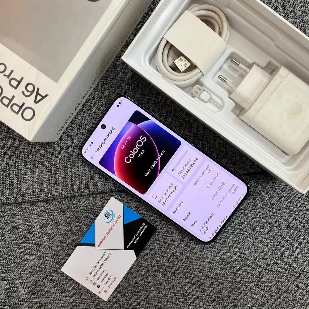 OPPO A6 PRO 5G 8/256gb Blue DiJual Cepat !!!