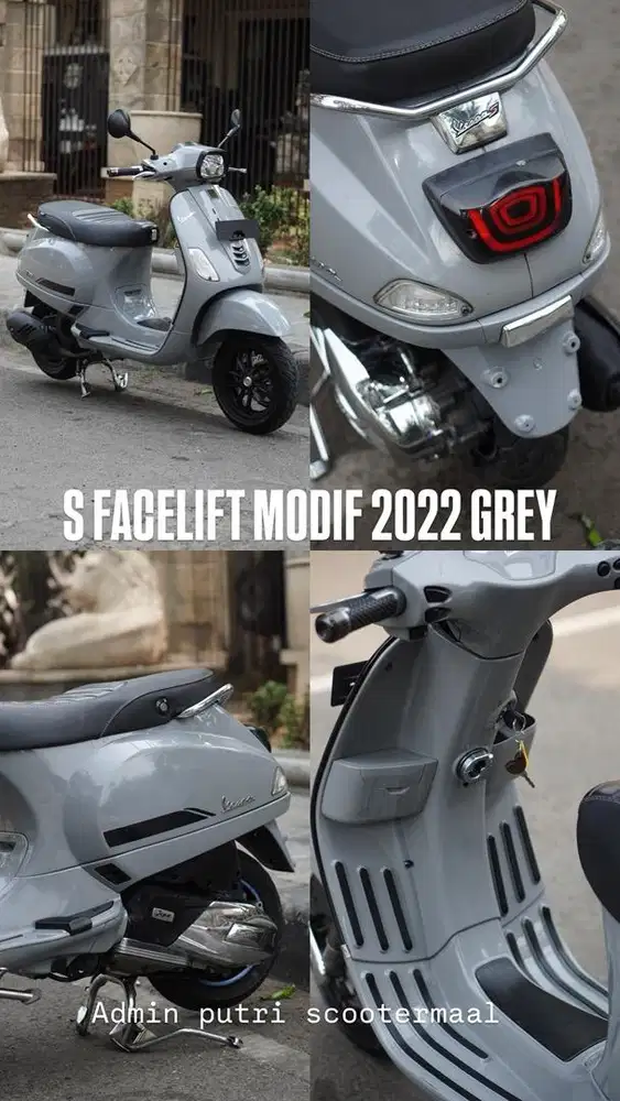 PIAGGIO VESPA S FACELIFT 2022 GREY