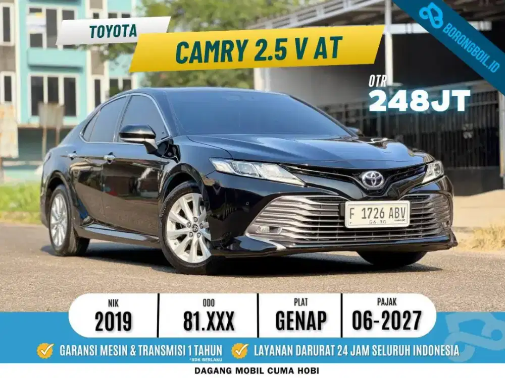 TDP 13 juta ! Toyota Camry 2.5 V At 2019 hitam