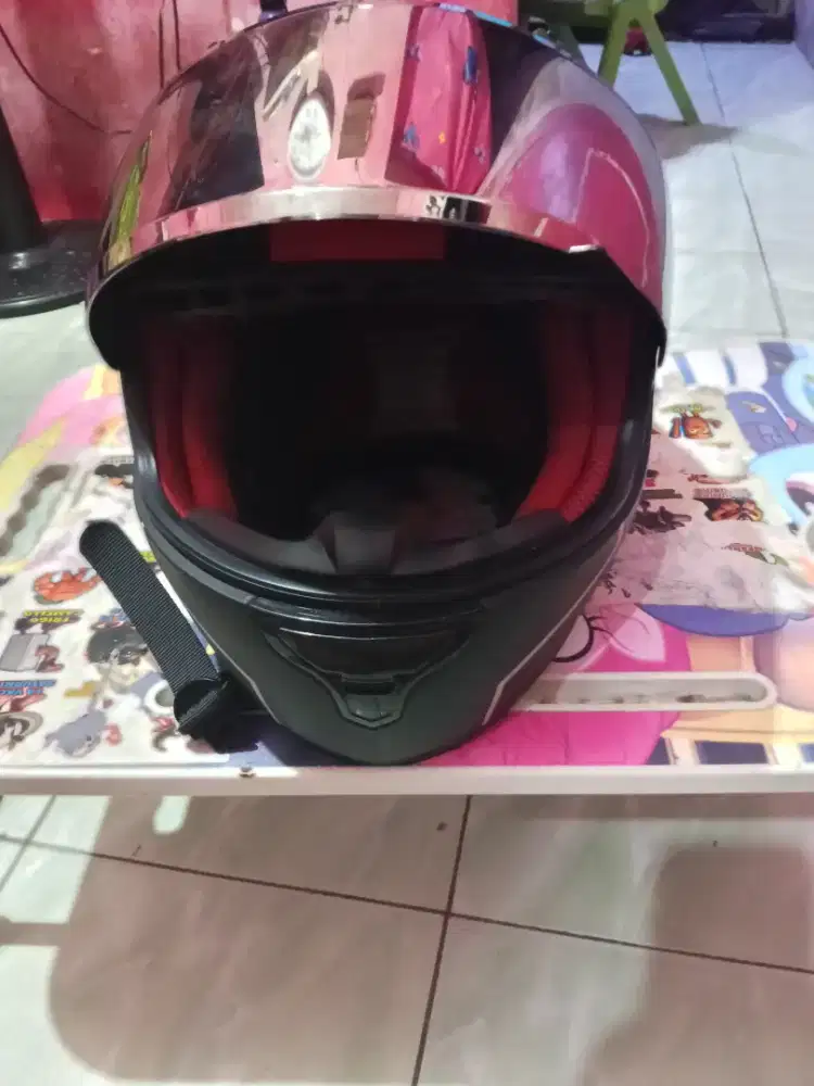 Kyt Rc7 Warna merah hitam doff